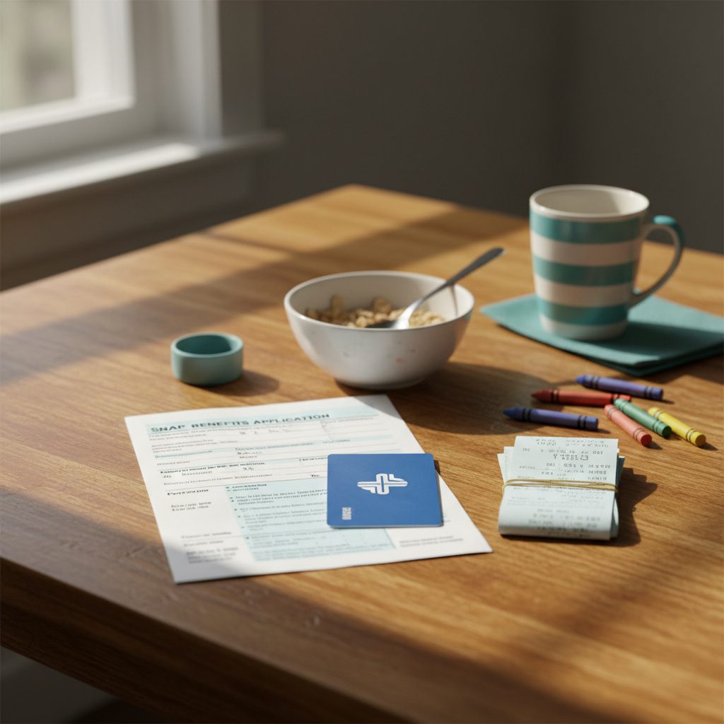 The SNAP process moves from eligibility check to interview to approval, typically within 30 days of the date you submit.