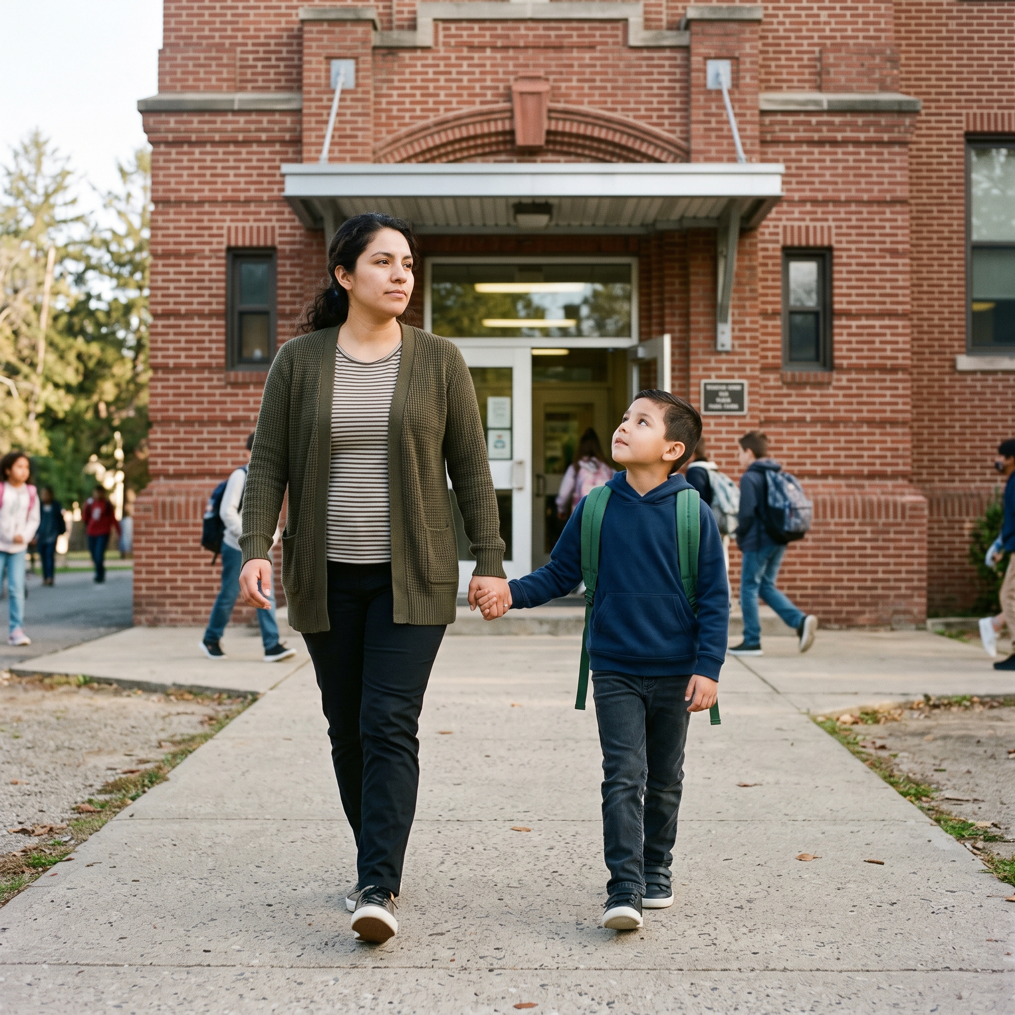 The law does not ask a family to prove where they slept last night before a child can start class. It asks the school to enroll first and sort out records after.